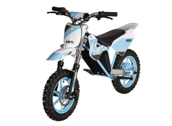 Kayo Dirtbike Elektro KMB Lithium 48 V / 7,8 Ah Kindermotocross Narbenmotor Lithium Power Modell Captain Amerika verfügbar